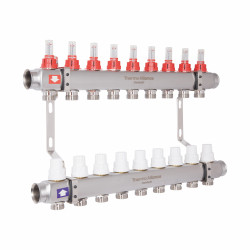 Колектор з витратомірами SD Plus 1" 9 виходів SD0049