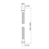 Шланг душ Lidz (CRM) 50 12 150 00 1,5м Шланг душ Lidz (CRM) 50 12 150 00 1,5м