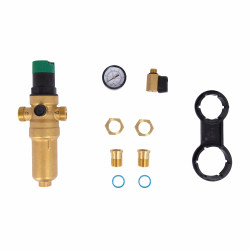 Фільтр самопромивний SD Forte 1/2 "з редуктором для горячої води SF128W15H