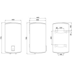 Водонагрівач електричний Thermo Alliance 100 л універсальний, мокрий ТЕН 1,5 кВт D100VH15Q3 Водонагрівач електричний Thermo Alliance 100 л універсальний, мокрий ТЕН 1,5 кВт D100VH15Q3