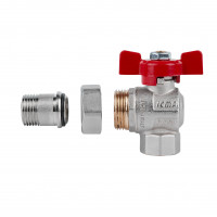 Кран кульовий Icma FAR. ROSSA 1\2" кутовий №361