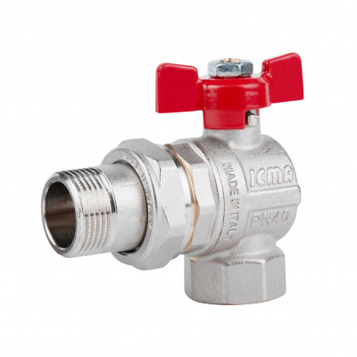 Кран кульовий Icma FAR. ROSSA 3\4" кутовий №361