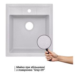 Кухонна мийка Lidz 460х515/200 GRA-09 (LIDZGRA09460515200) Кухонна мийка Lidz 460х515/200 GRA-09 (LIDZGRA09460515200)