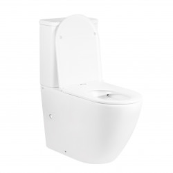 Унітаз-компакт Qtap Robin безобідковий з сидінням Soft-close QT13222141ARW