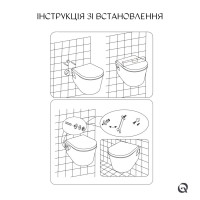 Унітаз підвісний Qtap Robin безобідковий з сидінням Soft-close QT13332141ERW