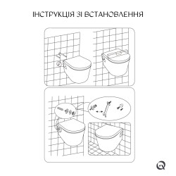 Унітаз підвісний Qtap Robin безобідковий з сидінням Soft-close QT13332141ERW