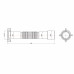 Гнучка труба Lidz (WHI) 60 01 G002 01 з накидною гайкою 1 1/2" довжина 1200 мм