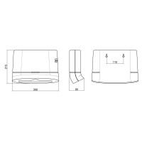Тримач для паперових рушників Qtap Pohodli 300 мм QTDR600WP White (Držák)