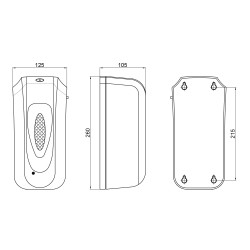 Дезінфектор Qtap Pohodli 6V безконтактний DZ600WP White (Dezinfektor)