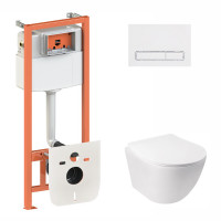 Набір Qtap інсталяція 3 в 1 Nest QT0133M425 з панеллю змиву лінійною QT0111M08V1384W + унітаз з сидінням Jay QT07335176W Набір Qtap інсталяція 3 в 1 Nest QT0133M425 з панеллю змиву лінійною QT0111M08V1384W + унітаз з сидінням Jay QT07335176W