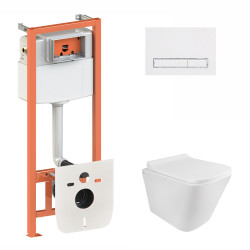 Набір Qtap інсталяція 3 в 1 Nest QT0133M425 з панеллю змиву лінійною QT0111M08V1384W+ унітаз з сидінням Tern QT1733052ERW Набір Qtap інсталяція 3 в 1 Nest QT0133M425 з панеллю змиву лінійною QT0111M08V1384W+ унітаз з сидінням Tern QT1733052ERW