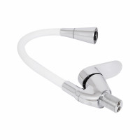 Змішувач для кухні Lidz Tani 008F3 з гнучким виливом (k40) LDTAN008F3WCR37037 White / Chrome