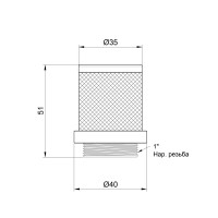 Сітка зворотного клапана SD Plus 1" SD245W25