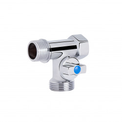 Кран приладовий кульовий SD Plus 1/2"х3/4"х1/2" ЗЗВ SD186W152015 Кран приладовий кульовий SD Plus 1/2"х3/4"х1/2" ЗЗВ SD186W152015