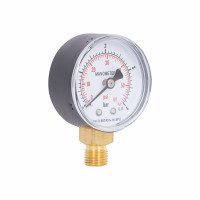 Манометр Standart d50 мм, 1/4"З із нижнім підключенням (латун.) 0-4 бар SD1704B Thermo Alliance