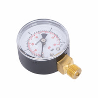 Манометр Standart d50 мм, 1/4"З із нижнім підключенням (латун.) 0-4 бар SD1704B Thermo Alliance