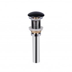 Донний клапан для раковини Qtap PU03 70х70х227.5 Matt black Донний клапан для раковини Qtap PU03 70х70х227.5 Matt black