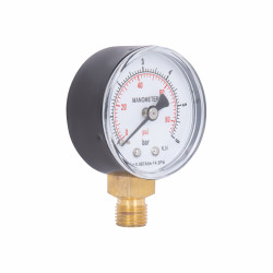 Манометр Standart d50 мм, 1/4"З із нижнім підключенням (латун.) 0-6 бар SD1706B Thermo Alliance Манометр Standart d50 мм, 1/4"З із нижнім підключенням (латун.) 0-6 бар SD1706B Thermo Alliance