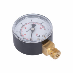 Манометр Standart d50 мм, 1/4"З із нижнім підключенням (латун.) 0-6 бар SD1706B Thermo Alliance Манометр Standart d50 мм, 1/4"З із нижнім підключенням (латун.) 0-6 бар SD1706B Thermo Alliance