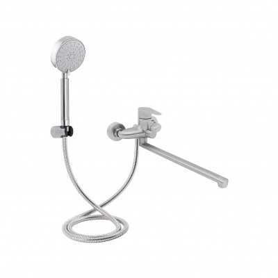 Змішувач для ванни Vida 005-1 довгий вилив Nickel (k35) Lidz Змішувач для ванни Vida 005-1 довгий вилив Nickel (k35) Lidz