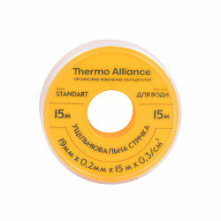 ФУМ стрічка жовта (вел.) д/гермет. різьб. з'єдн. 15 м SD262YW15