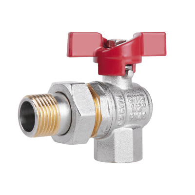 Кран кульовий "Американка" SD Plus кутовий 1\2" ВЗ SD222W15 Кран кульовий "Американка" SD Plus кутовий 1\2" ВЗ SD222W15