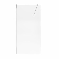 Душова перегородка Qtap Walk-In Standard CRM201.C8 100х200 см, скло Clear 8 мм, покриття CalcLess