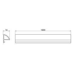 Декоративна планка для піддона та ванни Qtap Water cover WHI60101401
