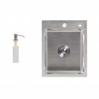 Набір 2 в 1 Lidz кухонна мийка H6050 3.0/0.8 мм Brush + дозатор для миючого засобу Набір 2 в 1 Lidz кухонна мийка H6050 3.0/0.8 мм Brush + дозатор для миючого засобу