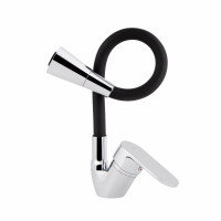 Змішувач для кухні Lidz Tani 008F3 з гнучким виливом (k40) LDTAN008F3BCR39484 Black / Chrome