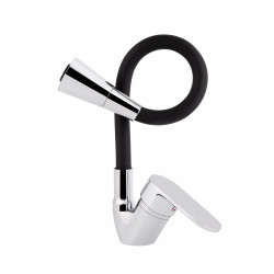 Змішувач для кухні Lidz Tani 008F3 з гнучким виливом (k40) LDTAN008F3BCR39484 Black / Chrome