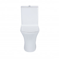 Унітаз-компакт Qtap Presto безобідковий з сідінням Soft-close QT24221217AW