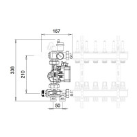 Змішувальна група Icma без насоса №M061 Змішувальна група Icma без насоса №M061