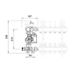 Змішувальна група Icma без насоса №M061
