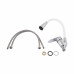 Змішувач для кухні Lidz Tani 007F3 з гнучким виливом (k40) LDTAN007F3WCR40423 White / Chrome