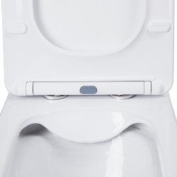 Унітаз-компакт Qtap Nando безобідковий з сидінням Soft-close QT12221222AW