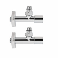 Комплект кранів SD Forte 1\2" НР для рушникосушарки кутовий SF395W15