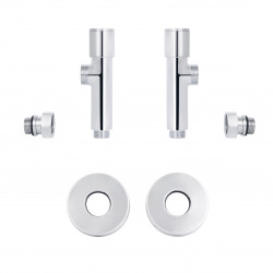 Комплект кранів SD Forte 1\2" НР для рушникосушарки кутовий SF395W15 Комплект кранів SD Forte 1\2" НР для рушникосушарки кутовий SF395W15