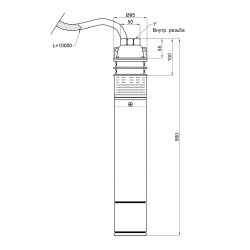 Насос заглибний вихровий Thermo Alliance 4SKM-150 1,1 кВт