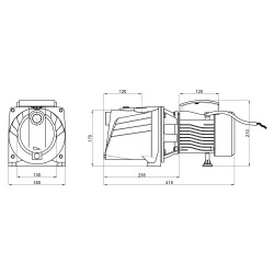 Насос самовсмоктувальний відцентровий Thermo Alliance D-JNWm-10M 0,75 кВт Насос самовсмоктувальний відцентровий Thermo Alliance D-JNWm-10M 0,75 кВт