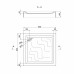 Душовий піддон Lidz Mazur ST90x90x16