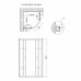 Душова кабіна Lidz Latwa SC80x80.SAT.HIGH.FR, скло Frost 4 мм без піддона