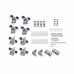 Душова кабіна Lidz Latwa SC80x80.SAT.LOW.FR, скло Frost 4 мм без піддона