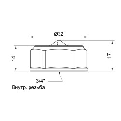 Заглушка SD Plus 3/4" ВР SD40220 Заглушка SD Plus 3/4" ВР SD40220