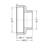 Перехід SD Plus 2"х1" ВЗ SD4095025