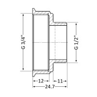 Перехід SD Plus 3/4"х1/2" ВЗ SD4091520