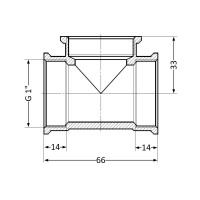 Трійник SD Plus 1" ВР SD41125