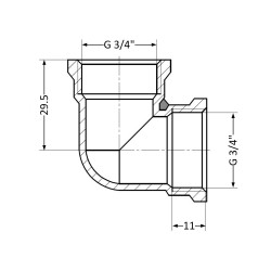 Кутик SD Plus 3/4" ВР SD41820 Кутик SD Plus 3/4" ВР SD41820