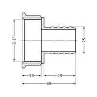 Штуцер SD Plus 25х1" ВР SD4262525