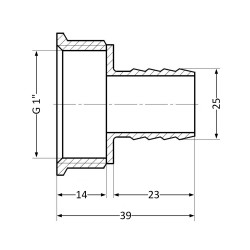 Штуцер SD Plus 25х1" ВР SD4262525